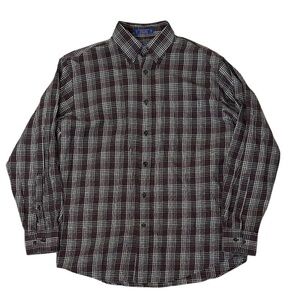 Pendleton Canterbury Cloth Plaid Button-Down Shirt, Men's Pima Cotton/Wool Blend